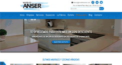 Desktop Screenshot of mueblesanser.com