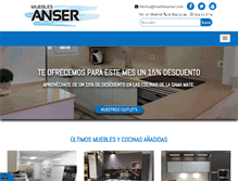 Tablet Screenshot of mueblesanser.com